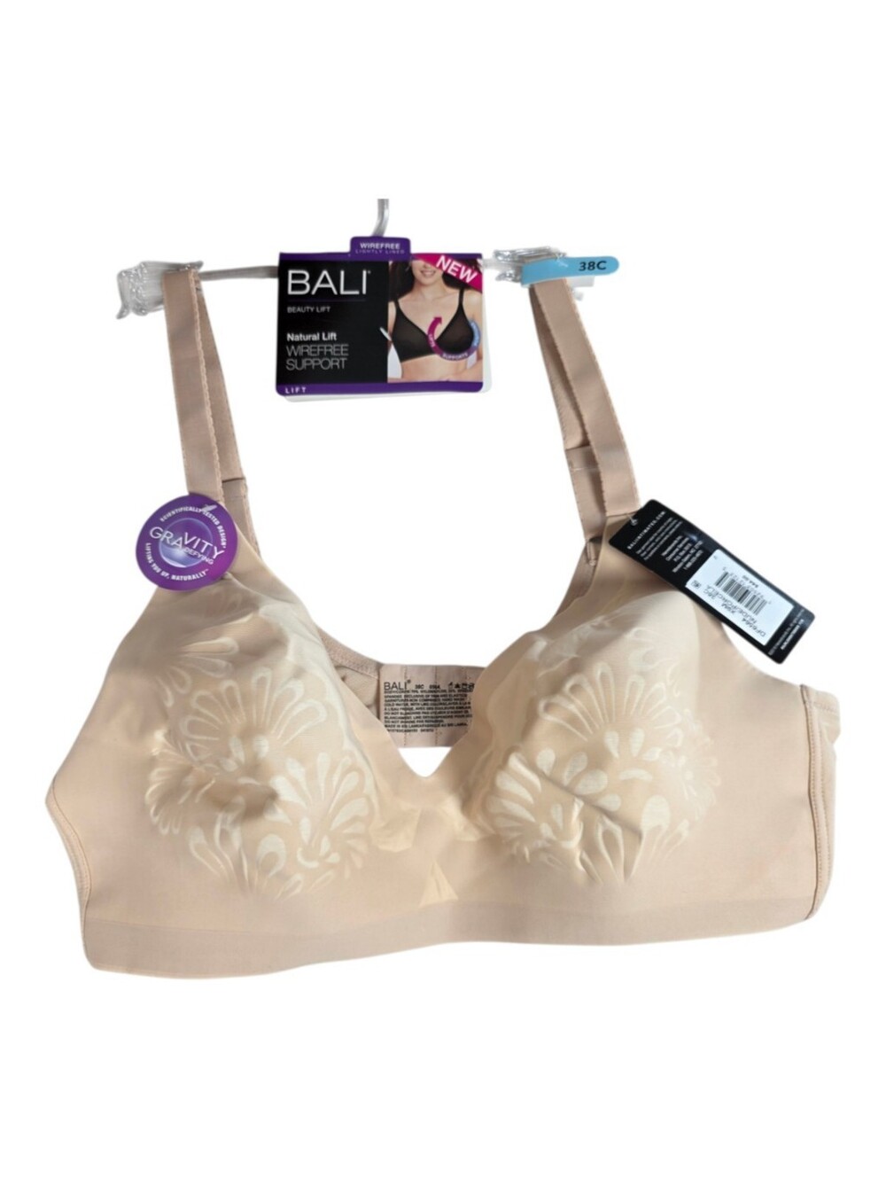 Bali Seamless Wirefree Support Bra - Beige/Nude